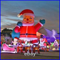 OZIS Giant 33Ft Inflatable Santa Claus with Blower for Christmas Party Blow Up