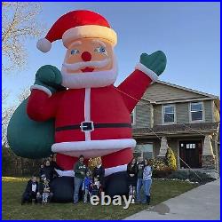 OZIS Giant 33Ft Inflatable Santa Claus with Blower for Christmas Party Blow Up