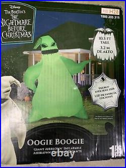 Oogie Boogie 10.5 FEET Inflatable? Light Up Nightmare Before Christmas Yard