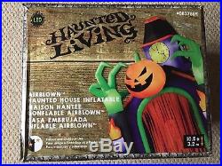 Open Box 10.5Ft Haunted House Tunnel Inflatable Halloween Cemetery Scary Pumpkin