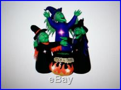 Original Animated Gemmy 3 Witches Halloween Airblown Inflatable Yard Decor