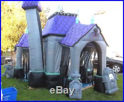 Original Gemmy 12.5' Halloween Airblown Inflatable Haunted House Outdoor Decor