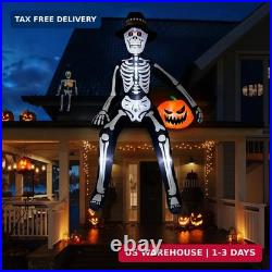 OurWarm 10FT Giant Skeleton Scary Halloween Inflatables Outdoor Decorations