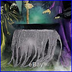 Outdoor Halloween Animated Witch Cauldron Display Haunted House Yard Prop Decor