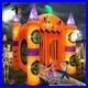 Outdoor Inflatable Halloween Decorations, Lighted 12 Ft Tall Huge Haunted House