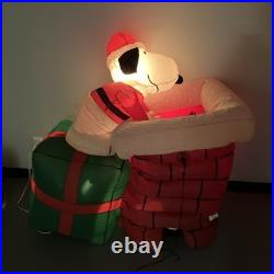 PARTS OR REPAIR Vintage Gemmy Air blown Peanuts Christmas Charlie Brown & Snoopy
