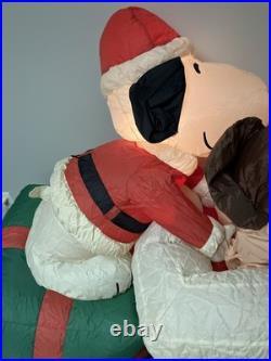 PARTS OR REPAIR Vintage Gemmy Air blown Peanuts Christmas Charlie Brown & Snoopy