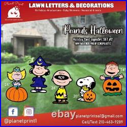 Peanuts Halloween lawn décor Set 5pcs #2