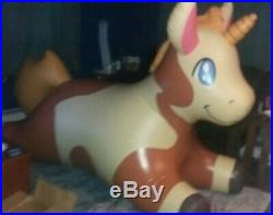 Phenod Inflatable Unicorn Brown And White Over 7 Feet Long No Leaks