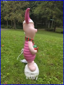 Piglet Winnie The Pooh Christmas Blow Mold Light Up Holiday Decor Gemmy Disney
