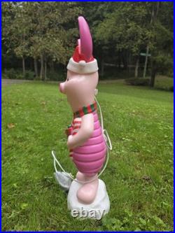 Piglet Winnie The Pooh Christmas Blow Mold Light Up Holiday Decor Gemmy Disney