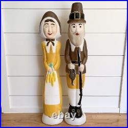 Pilgrim Blow Molds Man Woman Couple Union Products Don Featherstone Thanksgiving