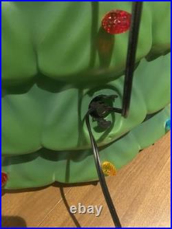 Plastic Blow Mold Lighted Christmas Tree 27