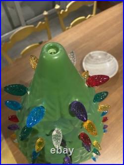 Plastic Blow Mold Lighted Christmas Tree 27