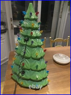 Plastic Blow Mold Lighted Christmas Tree 27