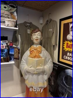Poloron Choir BOY Vintage Blow Mold Blowmold Christmas