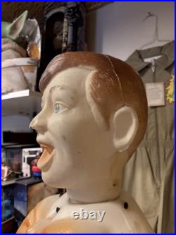 Poloron Choir BOY Vintage Blow Mold Blowmold Christmas