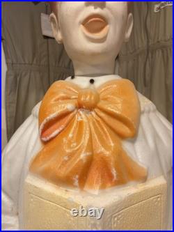 Poloron Choir BOY Vintage Blow Mold Blowmold Christmas
