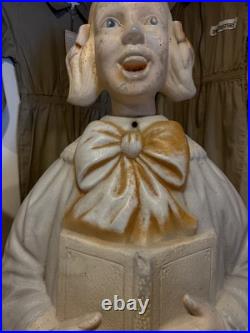 Poloron Choir Girl Vintage Blow Mold Blowmold Christmas
