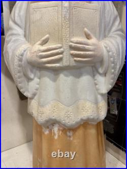 Poloron Choir Girl Vintage Blow Mold Blowmold Christmas