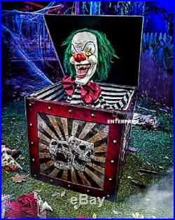 Pre Order 42 Halloween Clown Jack In A Box Haunted House Carnival Animatronic