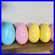 Qty 5 Vtg Grand Venture Easter Egg Blow Mold Yard Decor General Foam Plastic 12