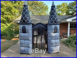 RARE! 11' Twin Tower Haunted House Halloween Airblown Inflatable Yard Decor