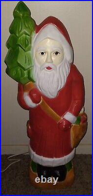 RARE 30 Vintage 1987 Union Products Lighted Blow #7640 Father Christmas Tree