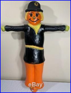 RARE 34 Union Products SCARECROW Blow Mold Light HALLOWEEN Decoration 1987 HTF