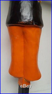 RARE 34 Union Products SCARECROW Blow Mold Light HALLOWEEN Decoration 1987 HTF