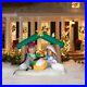 RARE 5.5ft Tall Gemmy Airblown Jesus Nativity Scene Yard Inflatable