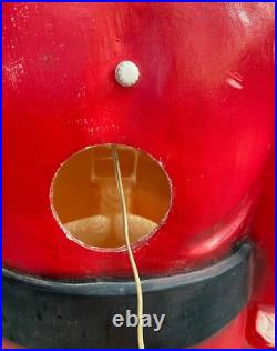 RARE 5ft Santa Claus General Foam Plastic Blow Mold Light Up Yard Decoration
