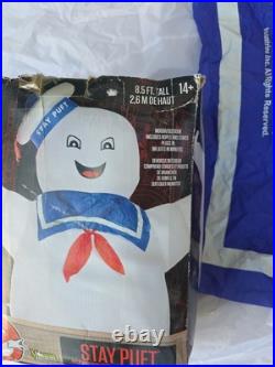 RARE 8.5' Tall Inflatable Ghostbusters Stay Puft Marshmallow Man Halloween