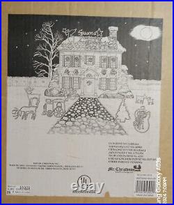 RARE 90's Mr Christmas 48x25 MERRY CHRISTMAS Lg Santa Face WORKS PERFECT