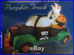 RARE! Animated Air Howz Pumpkin Truck Halloween Airblown Inflatable