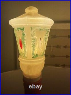 RARE Empire flame Blow Mold 39 Lamp Post Street Light 1969 14 Candles 1970