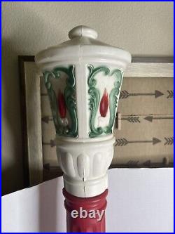 RARE Empire flame Blow Mold 39 Lamp Post Street Light 1969 14 Candles 1970
