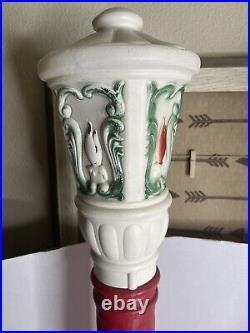 RARE Empire flame Blow Mold 39 Lamp Post Street Light 1969 14 Candles 1970