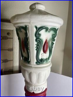 RARE Empire flame Blow Mold 39 Lamp Post Street Light 1969 14 Candles 1970