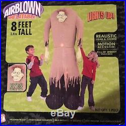 RARE Gemmy 2005 Airblown Inflatable Ogre Motion 8' New In Box