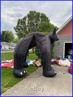 RARE Gemmy 2006 9ft Tall Cat Tunnel Halloween Airblown Inflatable