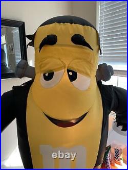 RARE Gemmy 6' Lighted Yellow M & M' SNICKERS Airblown Halloween Inflatable