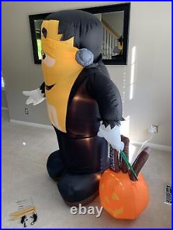 RARE Gemmy 6' Lighted Yellow M & M' SNICKERS Airblown Halloween Inflatable