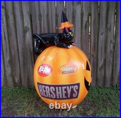 RARE Hershey's PROMO Indoor Inflatable Halloween Black Cat & Pumpkin NEW SEALED