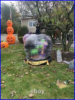 RARE Original 2006 Gemmy Inflatable Witch Halloween Whirlwind Globe