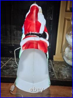 RARE Santa Sleigh Blow Mold Grand Venture Carolina Enterprises 1977-NOT TABLETOP