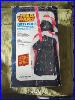 RARE Star Wars 28 Darth Vader Santa Tinsel Indoor Outdoor Lighted Kurt Adler RARE Star Wars 28 Darth Vader Santa Tinsel Indoor Outdoor Lighted Kurt Adler