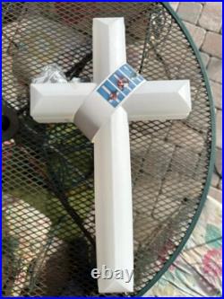 RARE VINTAGE Union Products Cross Blow Mold #6992 Electric Lighted Decoratio