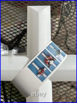 RARE VINTAGE Union Products Cross Blow Mold #6992 Electric Lighted Decoratio