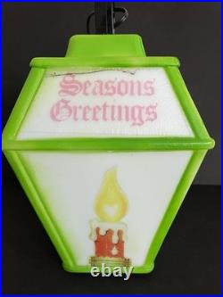 RARE VTG 1973 Christmas Blow Mold Hanging Lantern Empire Carolina Enterprises
